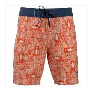 NEW! Salt Life Tiki Tuna SLX-QD Board Shorts Swim Trunks Men's Size XL Fishing